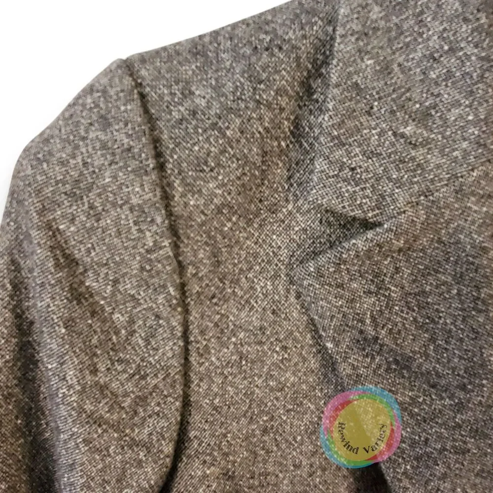 NWT Talbots Italian Wool Silk Tweed Blazer 14 Double Breasted - Picture 2 of 16